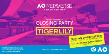 Australian Open Closing Party to be played by Tigerlily and Masked Wolf
