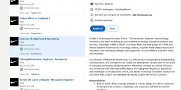Nike Jobs Posted This Week Include 5 Metaverse Roles!
