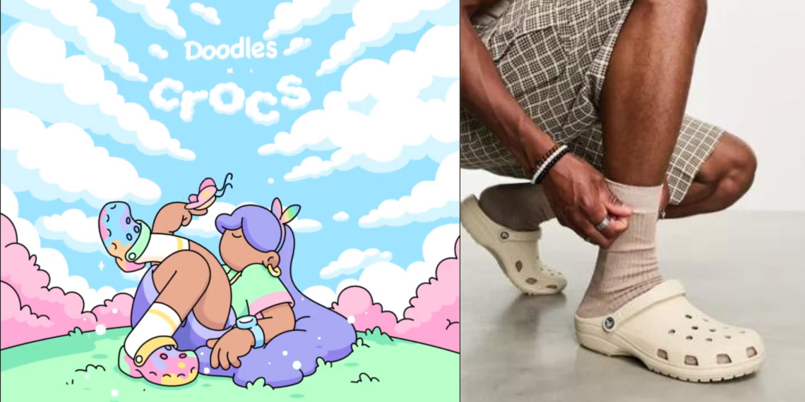 Colorful Crocs with Doodles Collab!