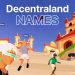 Decentraland Personalizes Metaverse Identities with NAME