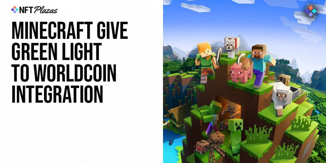 Minecraft Give Green Light to Worldcoin Integration
