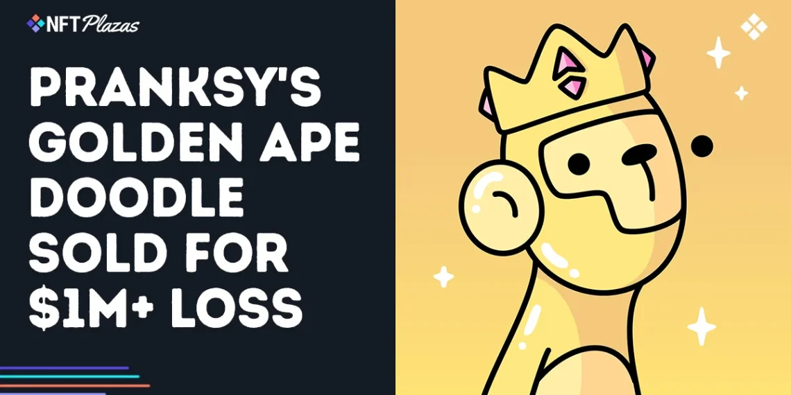 Pranksy’s Golden Ape Doodle Sold For $1M+ Loss