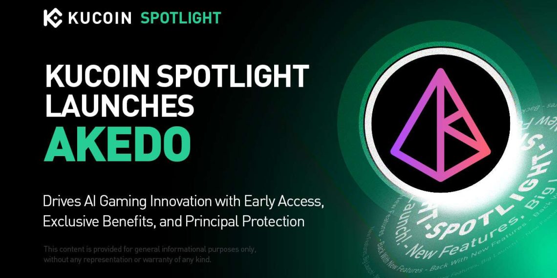KuCoin Spotlight Launches AKEDO Token Sale, Bringing AI-Powered Gaming to Web3