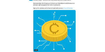 Charles Schwab Opens Spot Crypto Trading to Millions of Retail Customers