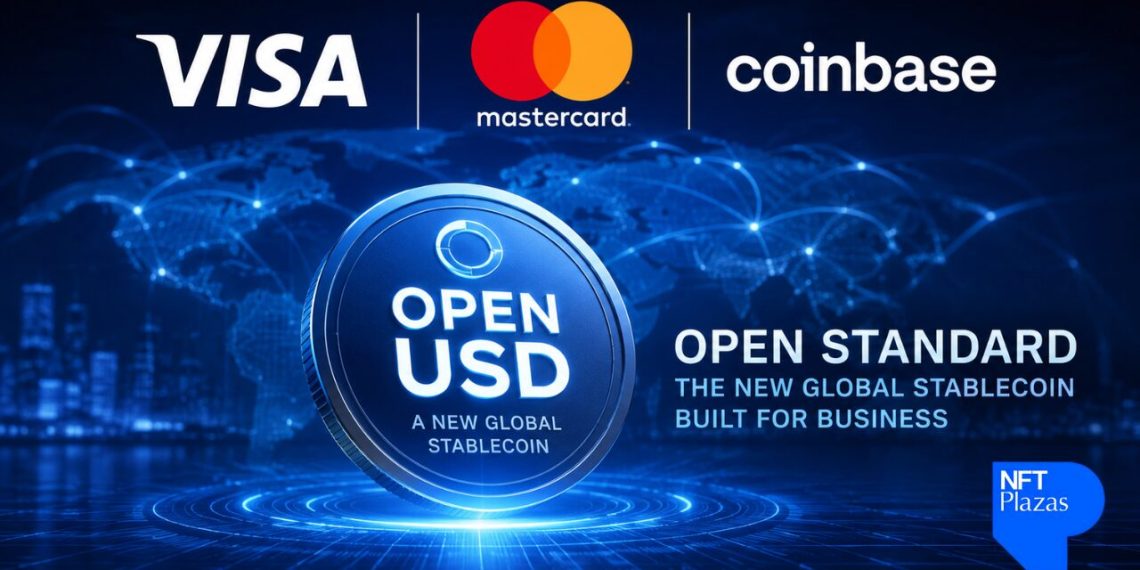 Visa, Mastercard, Coinbase Join 140+ Firms to Launch Open USD Stablecoin Network