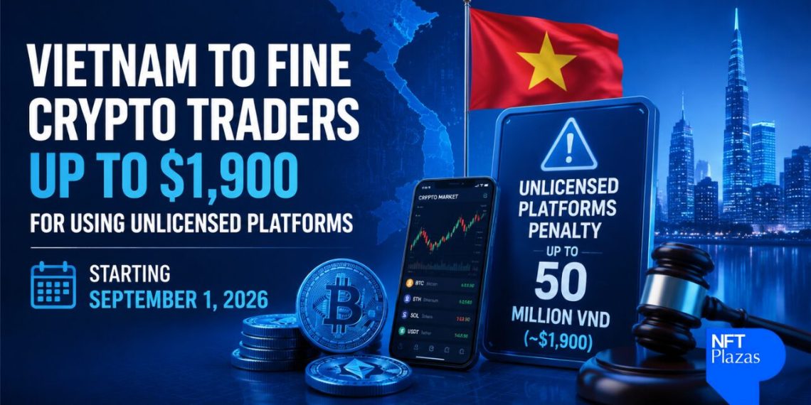 Vietnam to Fine Crypto Traders Up to $1,900 for Using Unlicensed Platforms Starting September 1