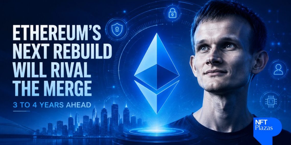 Vitalik Buterin Says Ethereum’s Next Rebuild Will Rival The Merge, Take Three to Four Years