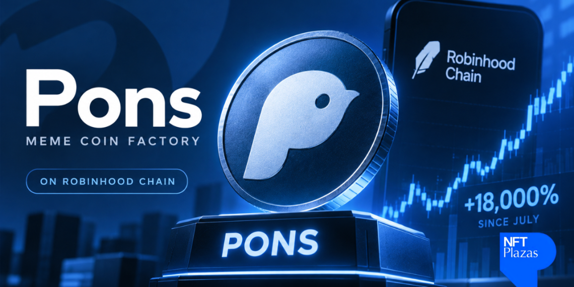 What Is Pons? The Robinhood Chain Meme Coin Factory Token Up 18,000% Since July